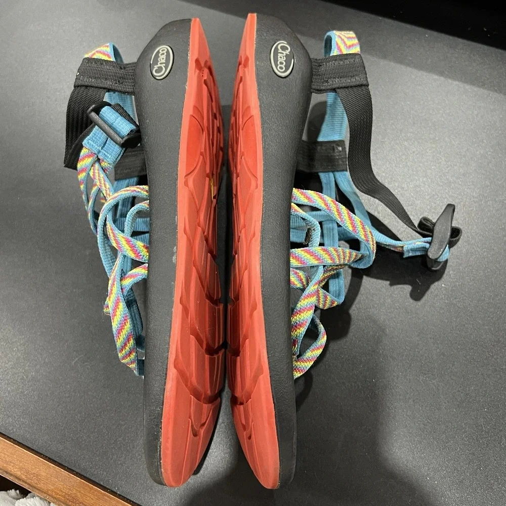 Chaco ZX2 Multi-Color Fabric Slip-on Women's US 10 Trail Hiking Sandals Shoes